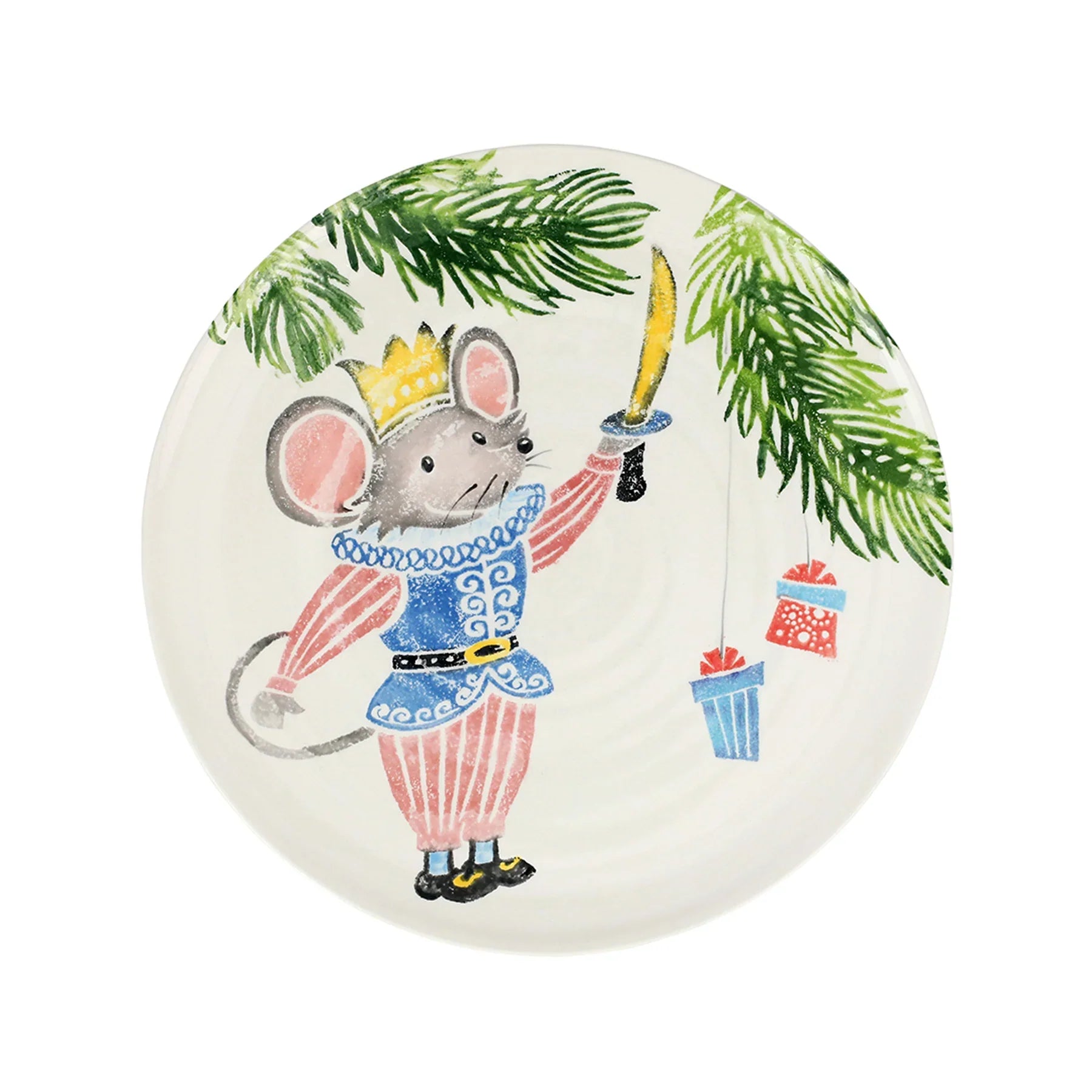 Nutcracker Mouse King Round Platter - Zinnias Gift Boutique