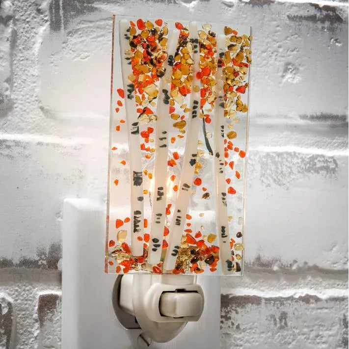 Fused Glass Nightlight - Zinnias Gift Boutique