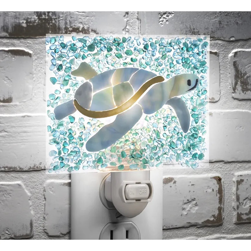 Fused Glass Nightlight - Zinnias Gift Boutique
