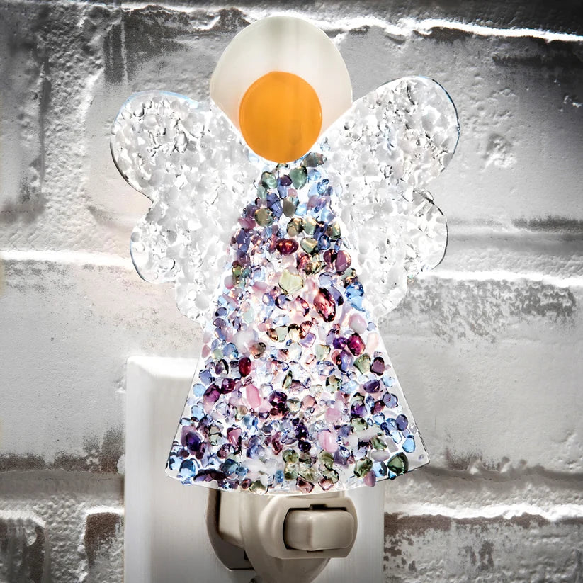 Fused Glass Nightlight - Zinnias Gift Boutique