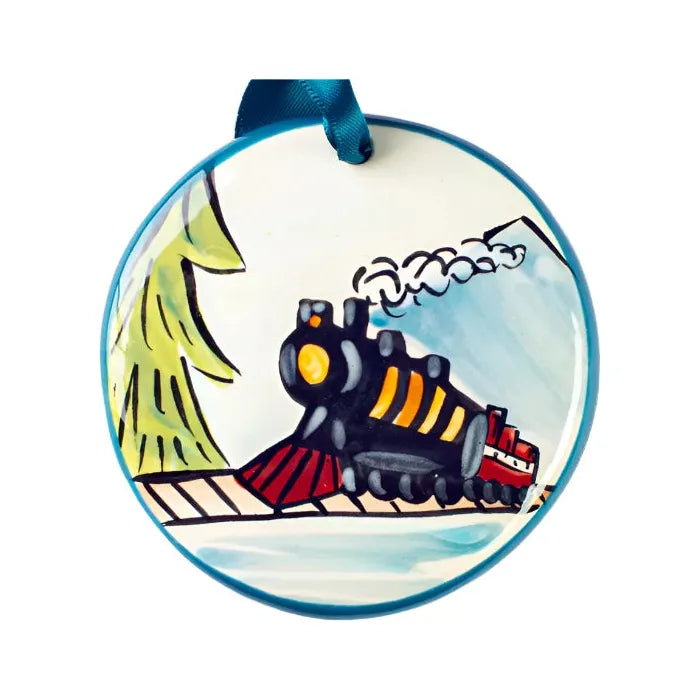Hand‑Painted Ceramic Ornament - Zinnias Gift Boutique
