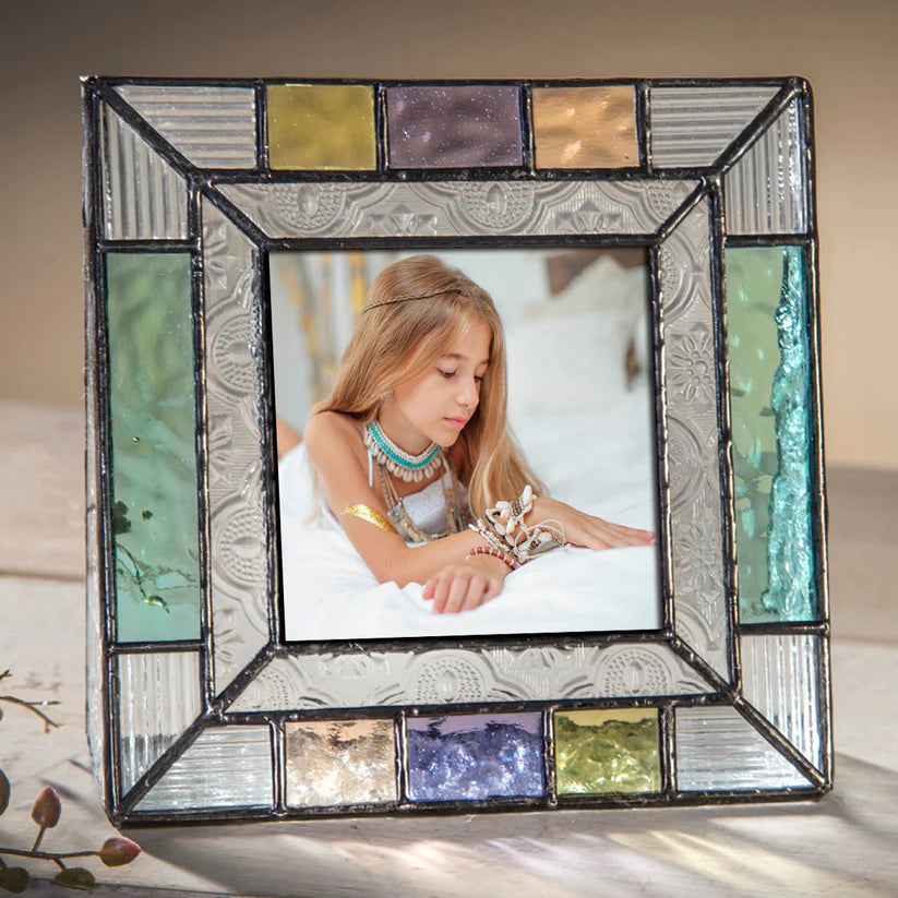 Stained Glass Picture Frame - Zinnias Gift Boutique