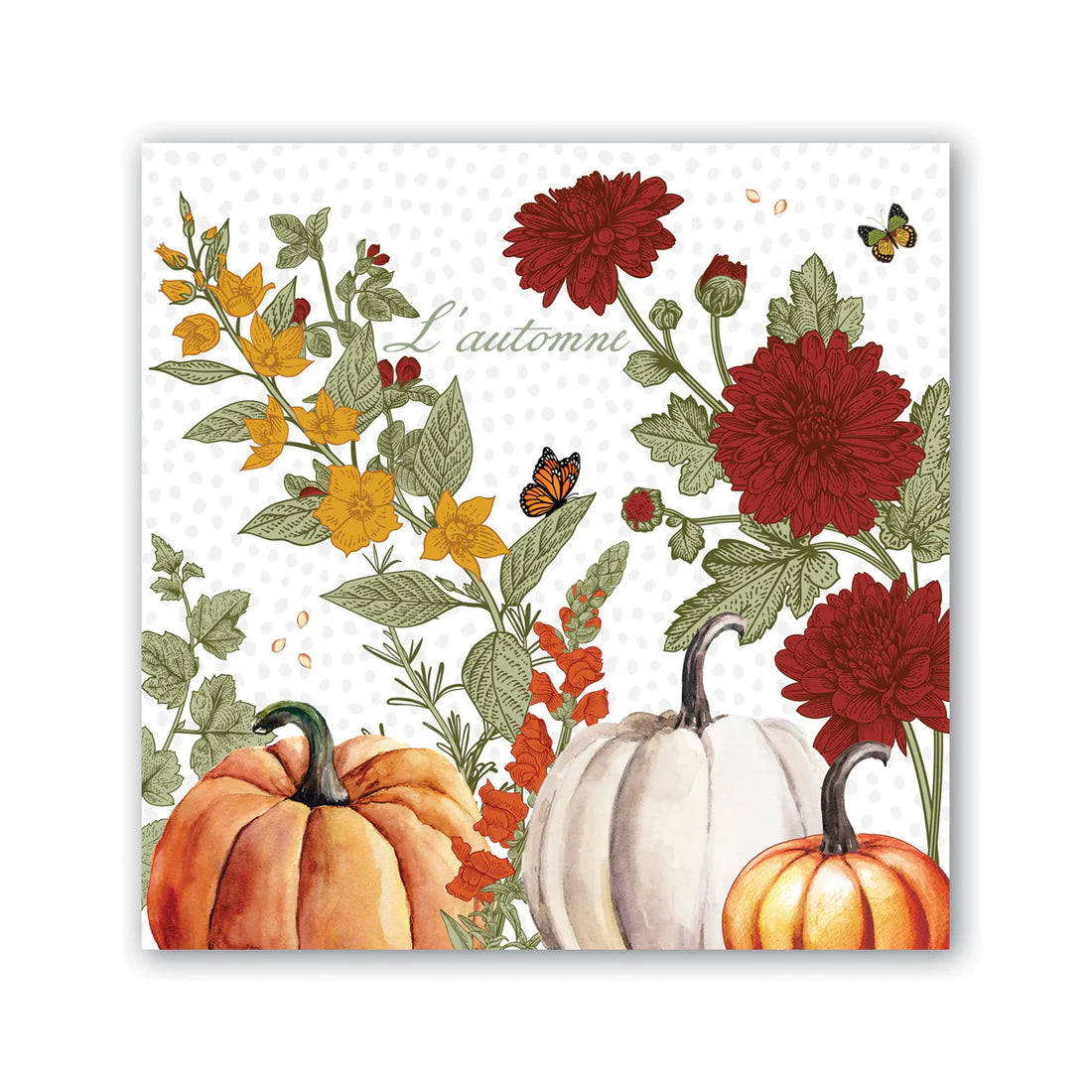Pumpkin Delight Cocktail Napkin - Zinnias Gift Boutique