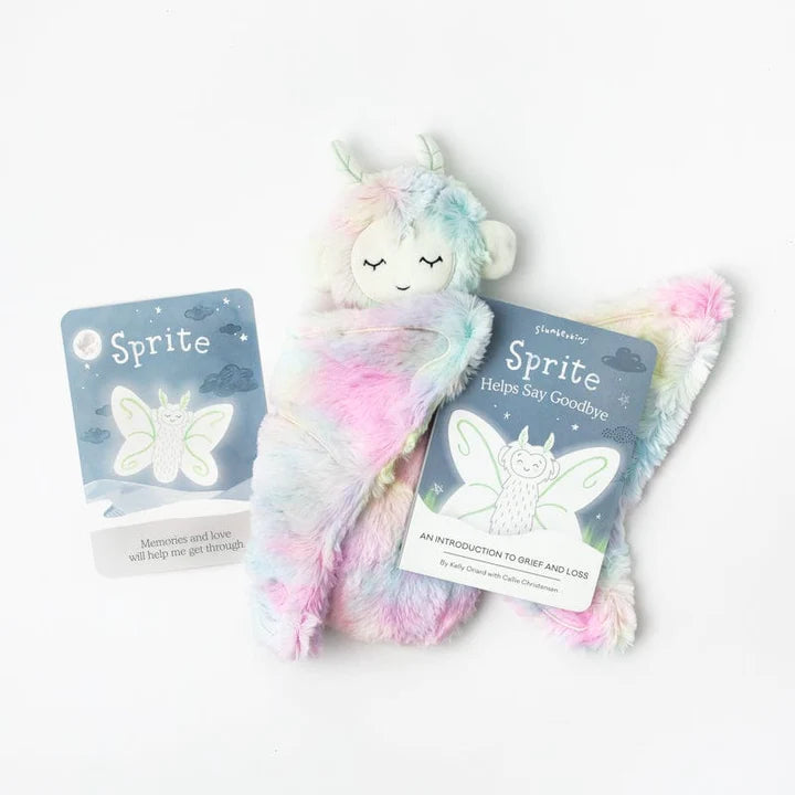 Sprite Help&#39;s Say Goodbye: An Introduction to Grief and Loss (Snuggler &amp; Book) - Zinnias Gift Boutique