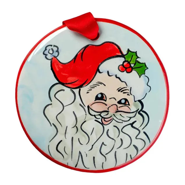 Hand‑Painted Ceramic Ornament - Zinnias Gift Boutique