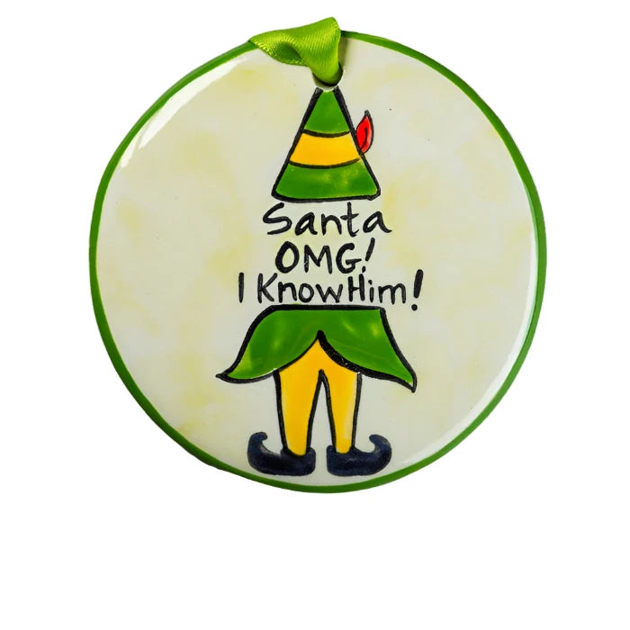 Hand‑Painted Ceramic Ornament - Zinnias Gift Boutique