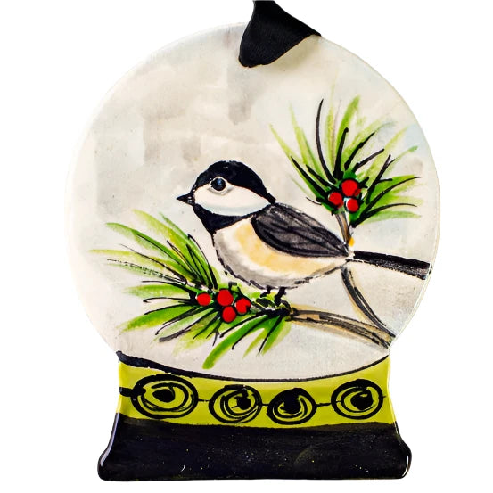 Hand‑Painted Ceramic Ornament - Zinnias Gift Boutique
