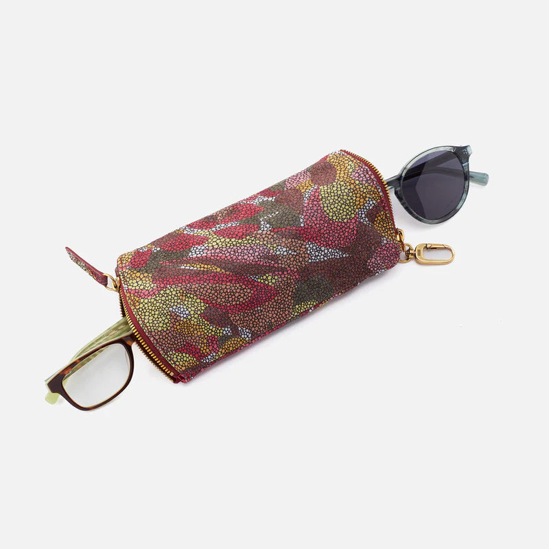 Spark Double Eyeglass Case Abstract Foliage - Zinnias Gift Boutique