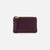 Lumen Card Case Ruby Wine in Pebbled Leather - Zinnias Gift Boutique