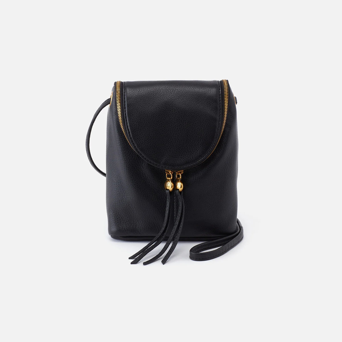 Fern Crossbody Black in Pebbled Leather - Zinnias Gift Boutique