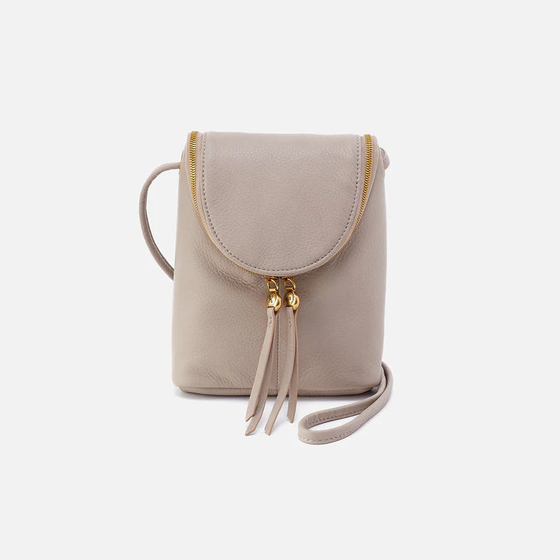 Fern Crossbody Taupe in Pebbled Leather - Zinnias Gift Boutique