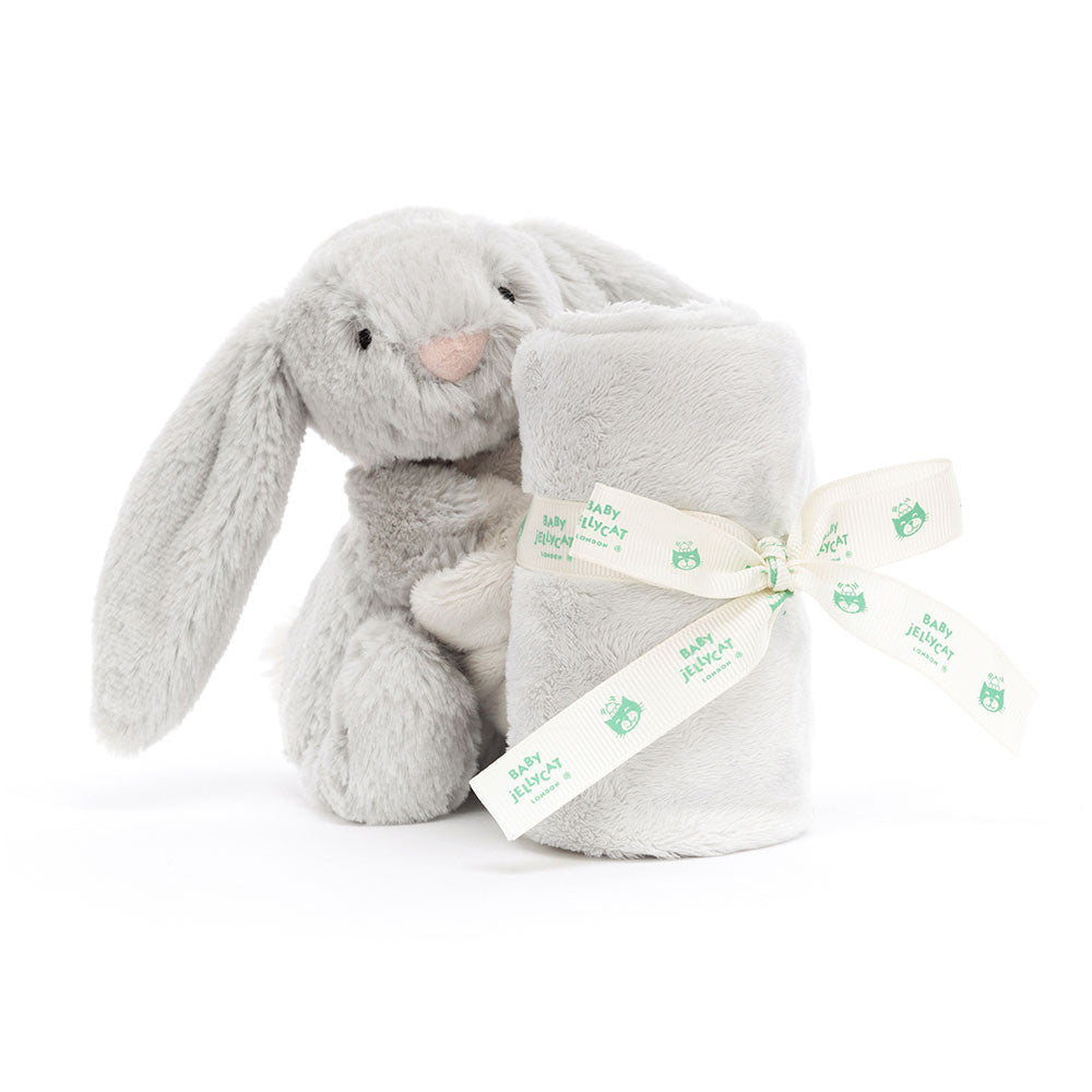 Silver Bashful Bunny Soother - Zinnias Gift Boutique
