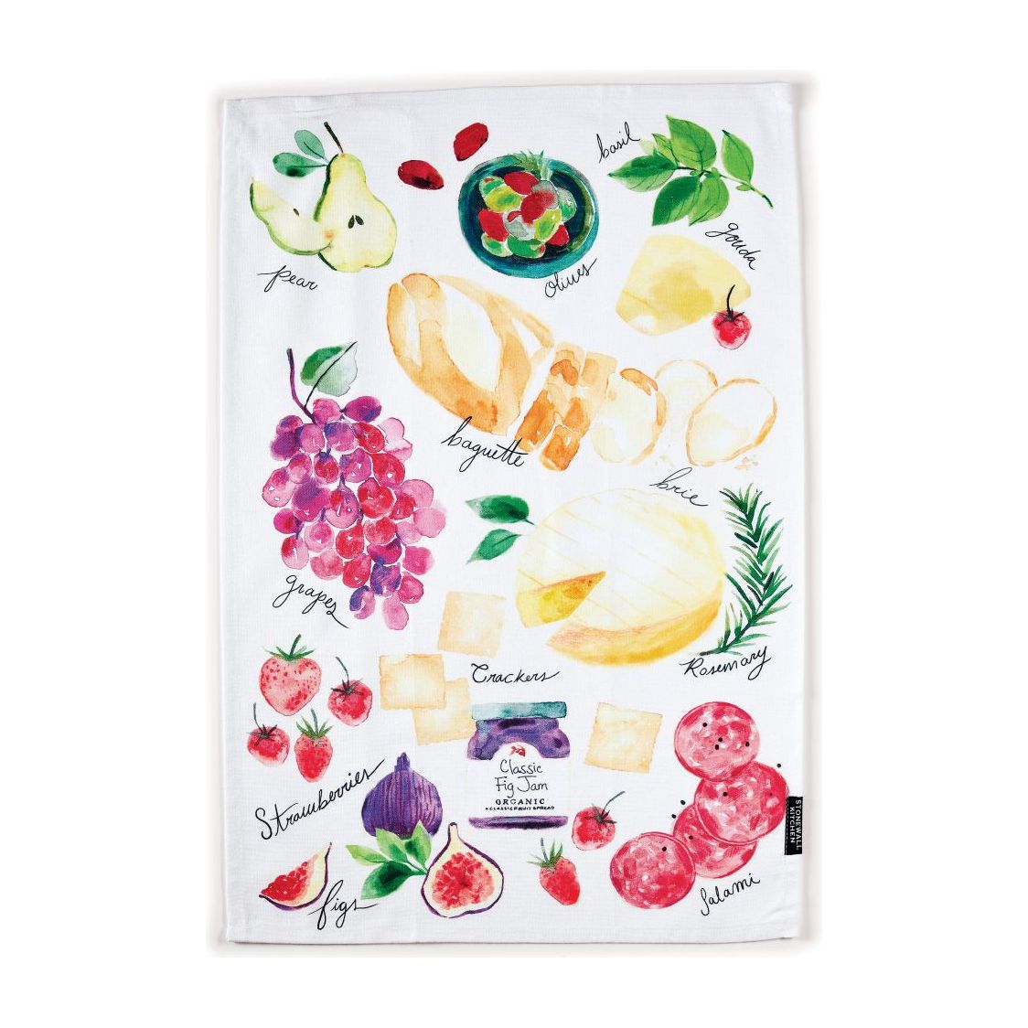 Tea Towel Cotton Charcuterie - Zinnias Gift Boutique