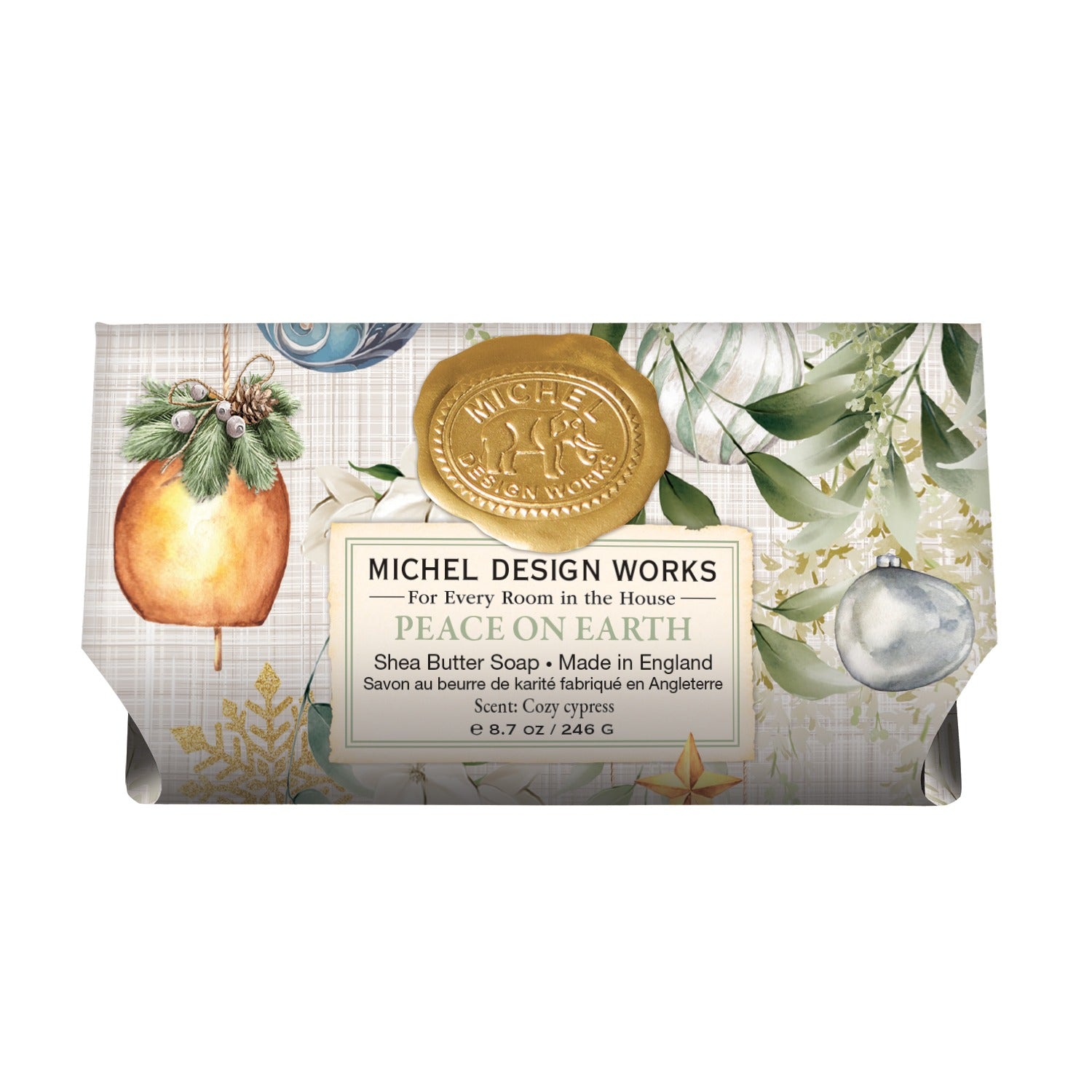 Peach On Earth Large Bath Soap Bar - Zinnias Gift Boutique