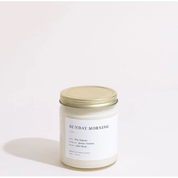 Sunday Morning Minimalist Candle - Zinnias Gift Boutique