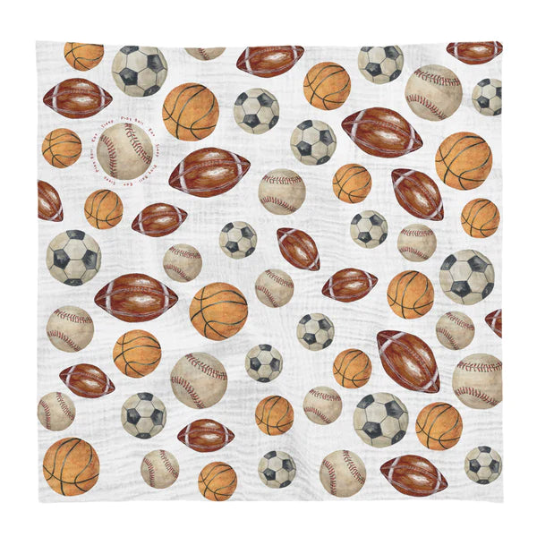Play Ball Swaddle - Zinnias Gift Boutique