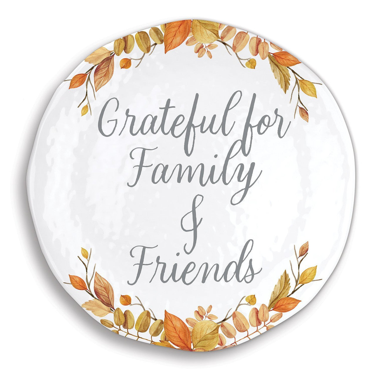 Gatherings  Melamine Serveware Large Round Platter - Zinnias Gift Boutique