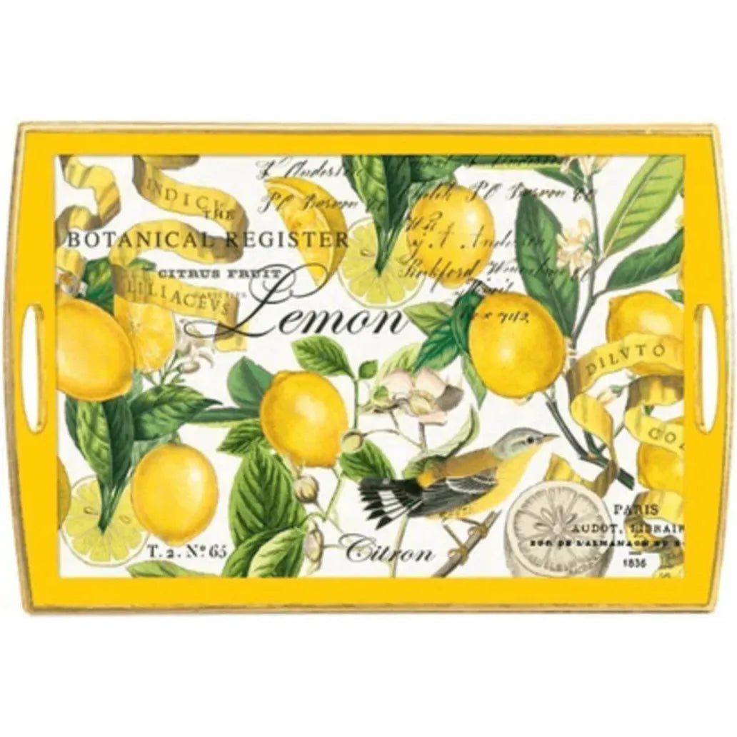 Lemon Basil Wooden Tray - Zinnias Gift Boutique