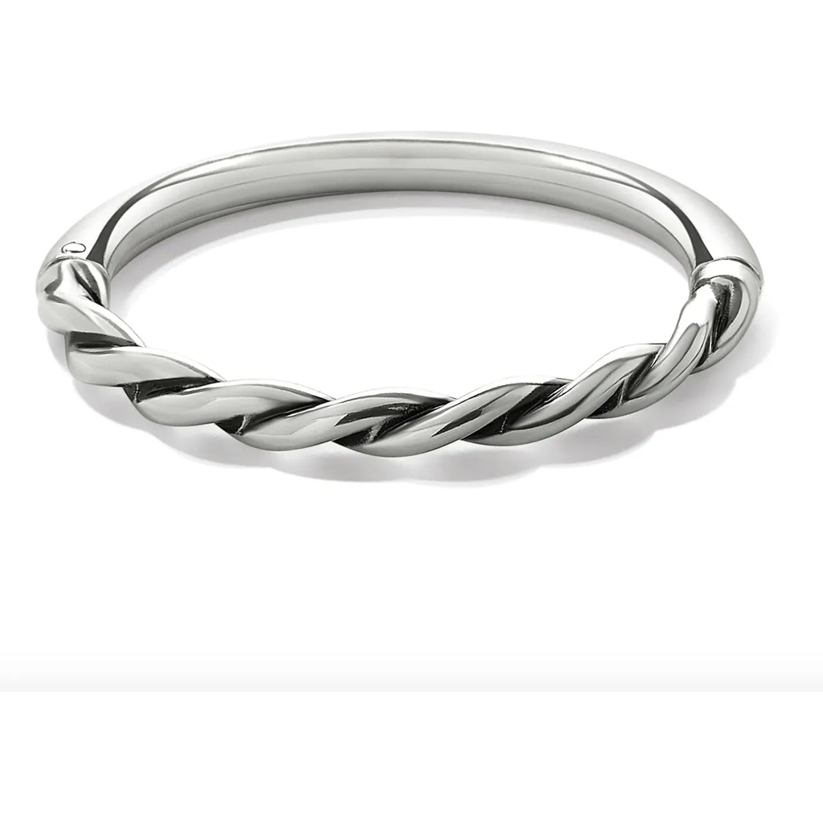 Interlok Twist Hinged Bangle - Zinnias Gift Boutique