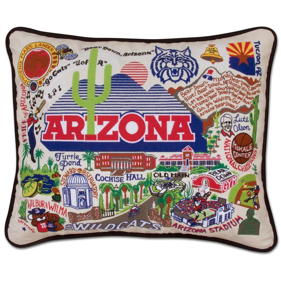 Handcrafted Collegiate Pillow - Zinnias Gift Boutique