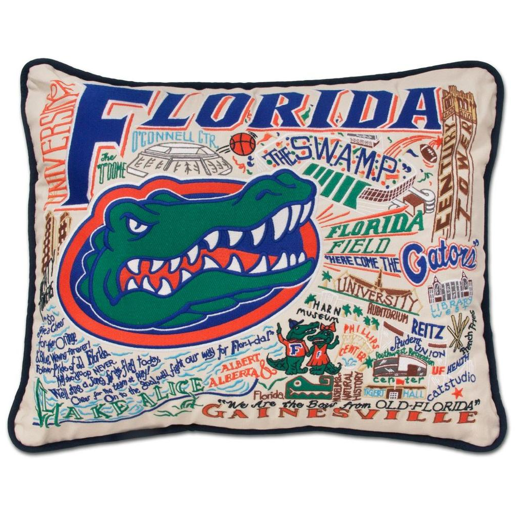 Handcrafted Collegiate Pillow - Zinnias Gift Boutique