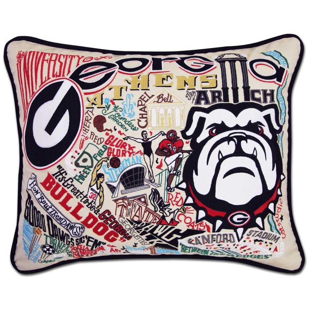 Handcrafted Collegiate Pillow - Zinnias Gift Boutique