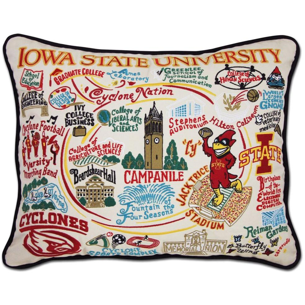 Handcrafted Collegiate Pillow - Zinnias Gift Boutique
