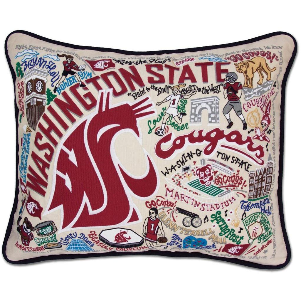 Handcrafted Collegiate Pillow - Zinnias Gift Boutique