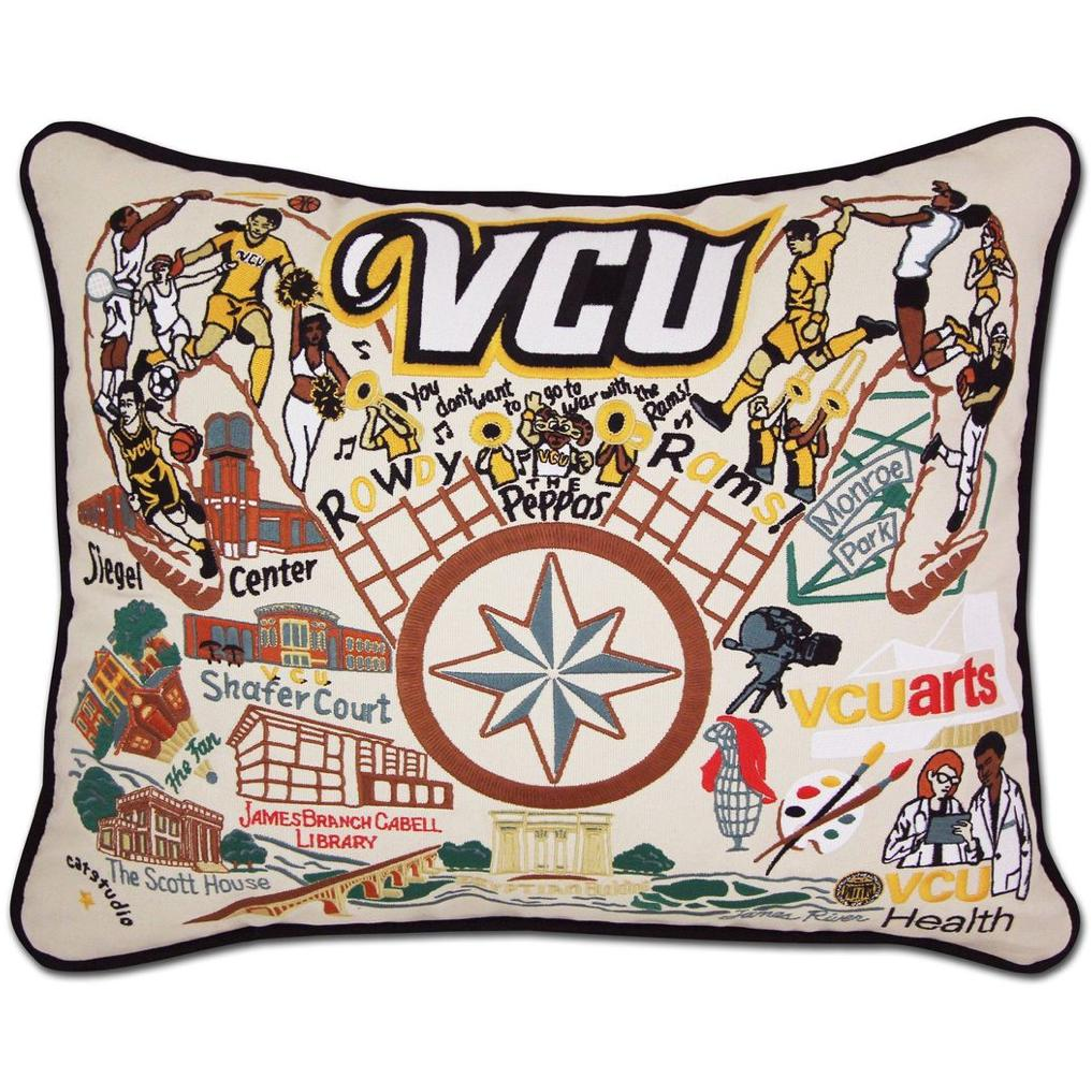 Handcrafted Collegiate Pillow - Zinnias Gift Boutique