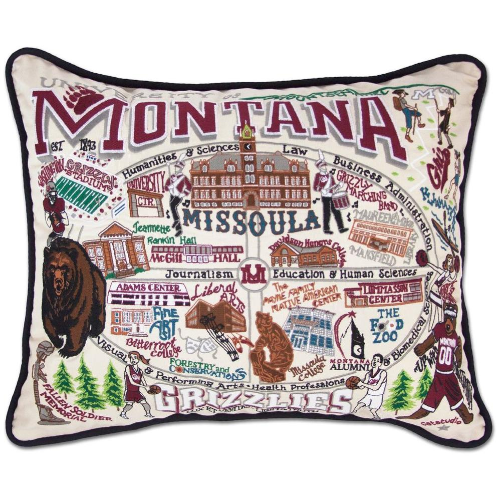 Handcrafted Collegiate Pillow - Zinnias Gift Boutique