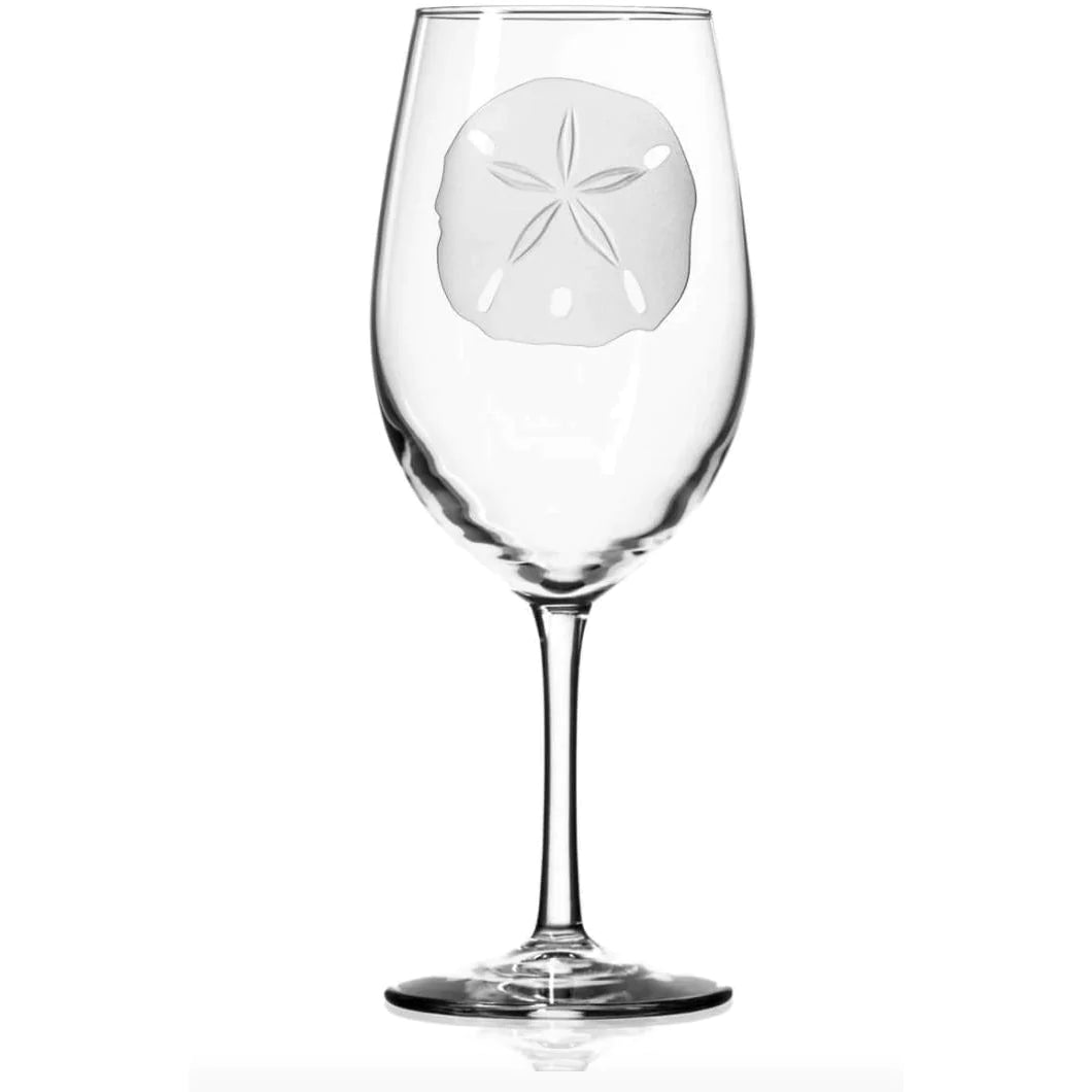 Sand Dollar 18oz All Purpose Wine Glass - Zinnias Gift Boutique