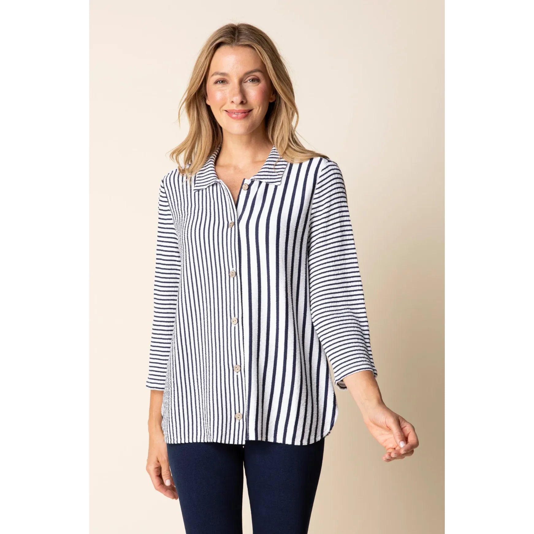 Habitat Earn Your Stripes Next In Line Shirt - Zinnias Gift Boutique