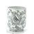 White & Green Bird Print Porcelain - Zinnias Gift Boutique