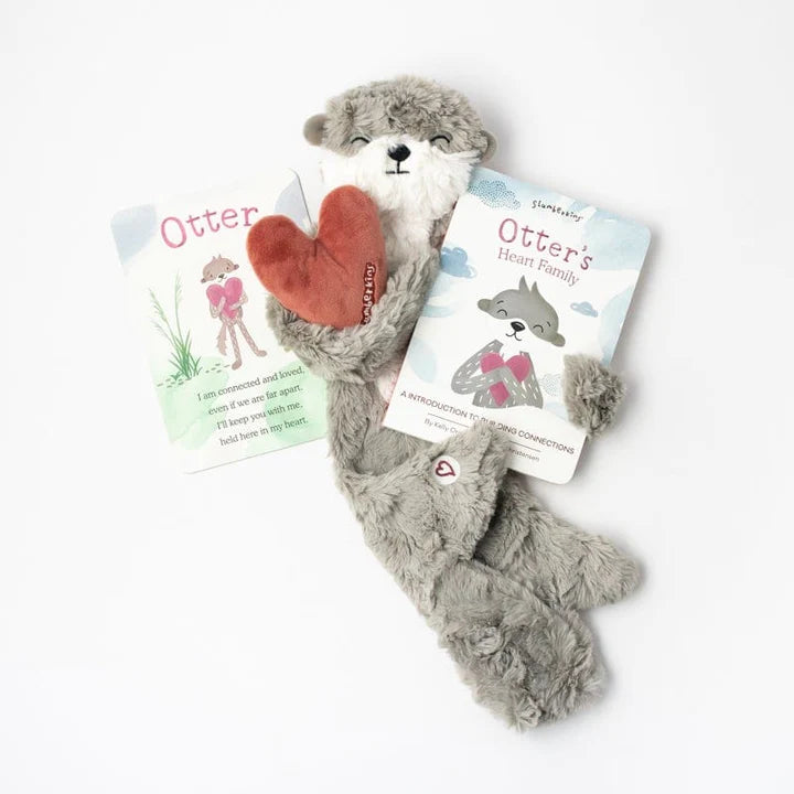 Otter&#39;s Heart Family: An Introduction to Building Connection (Snuggler &amp; Book) - Zinnias Gift Boutique