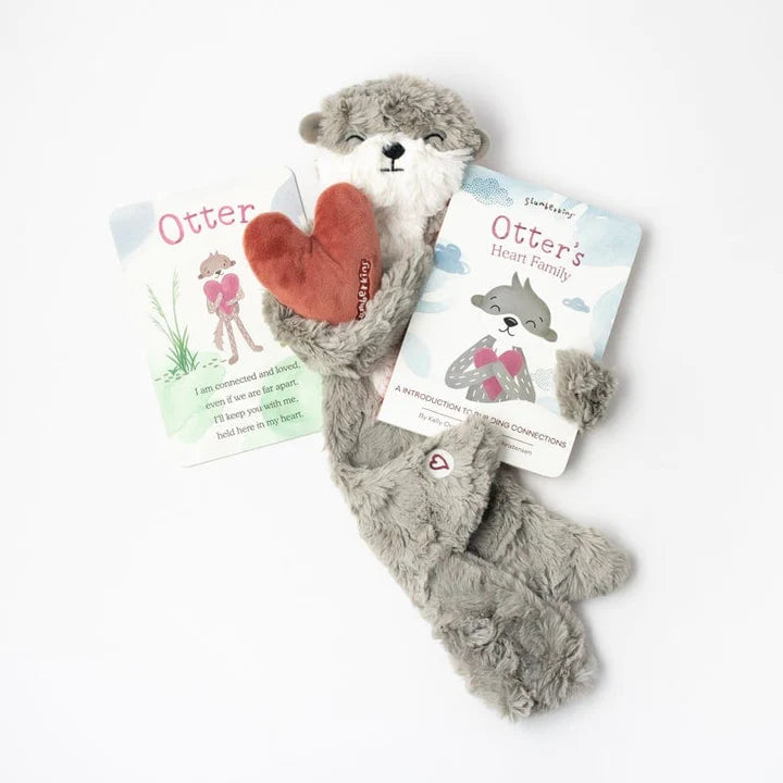 Otter's Heart Family: An Introduction to Building Connection (Snuggler & Book) - Zinnias Gift Boutique