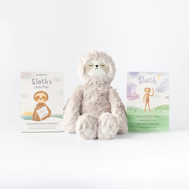 Sloth&#39;s Learns To Slumber: A Lesson in Routines (Kin &amp; Book) - Zinnias Gift Boutique