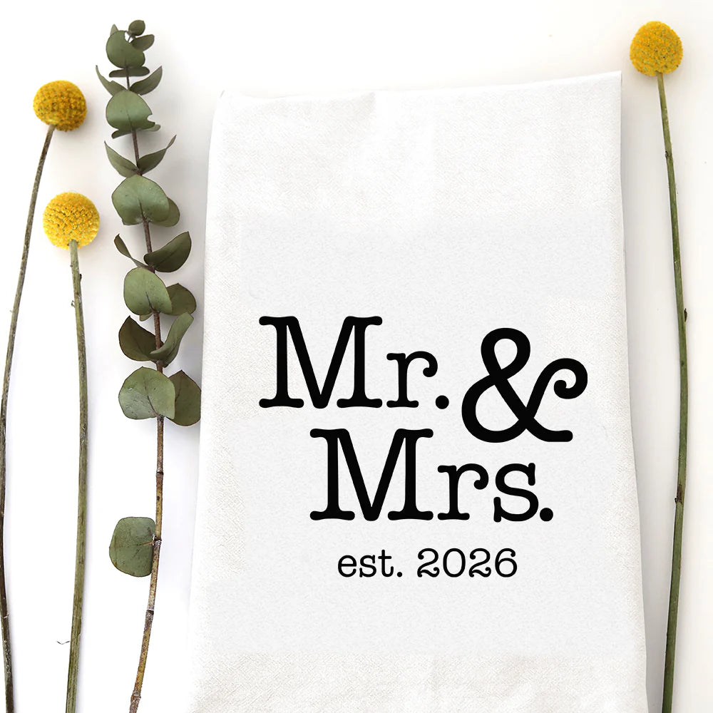 Mr & Mrs Est. 2026 - Zinnias Gift Boutique