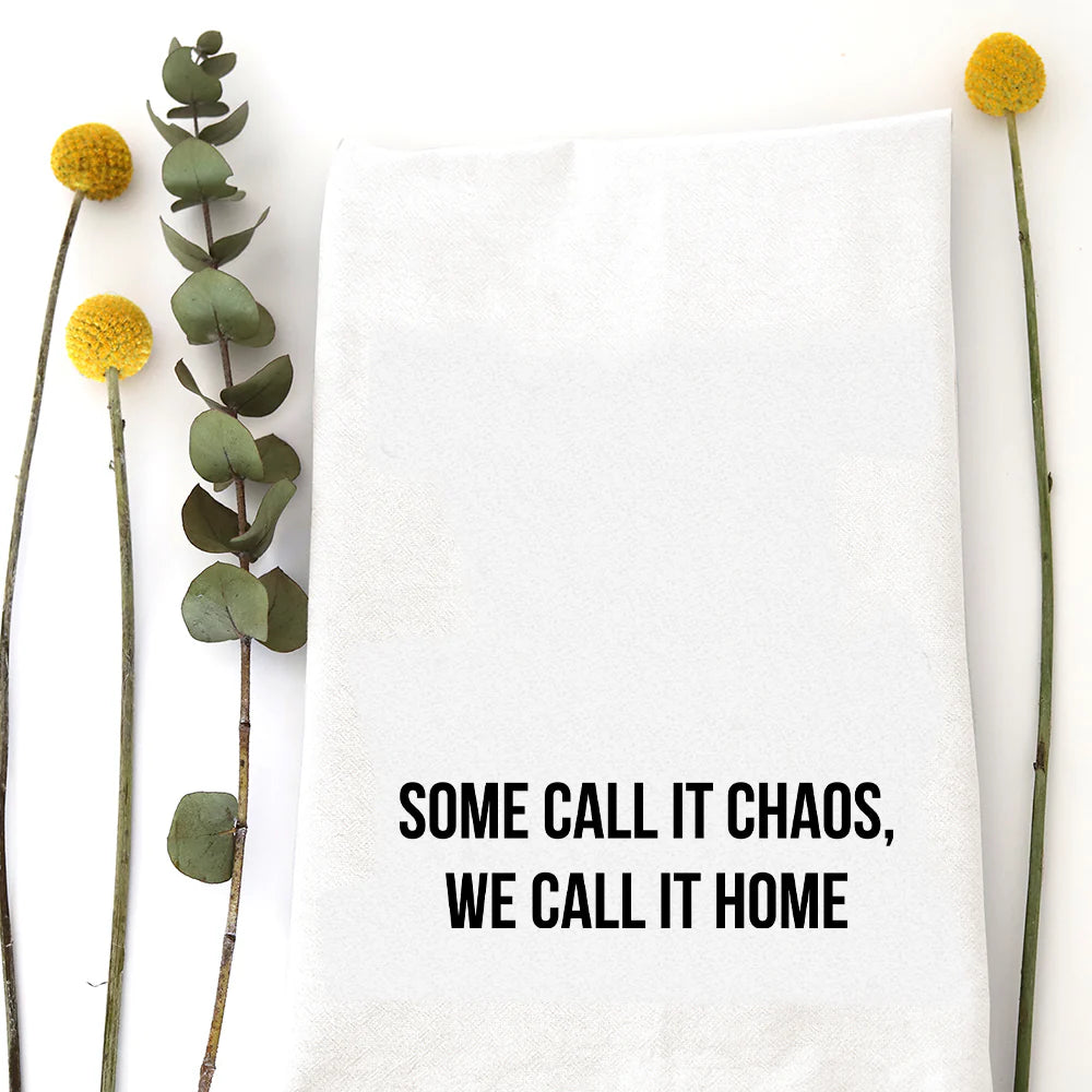 Call It Chaos Tea Towel - Zinnias Gift Boutique