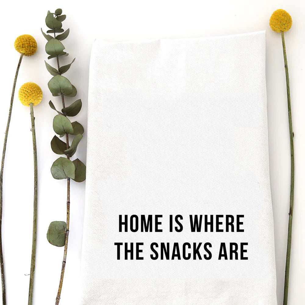 Home Where The Snacks Are Tea Towel - Zinnias Gift Boutique