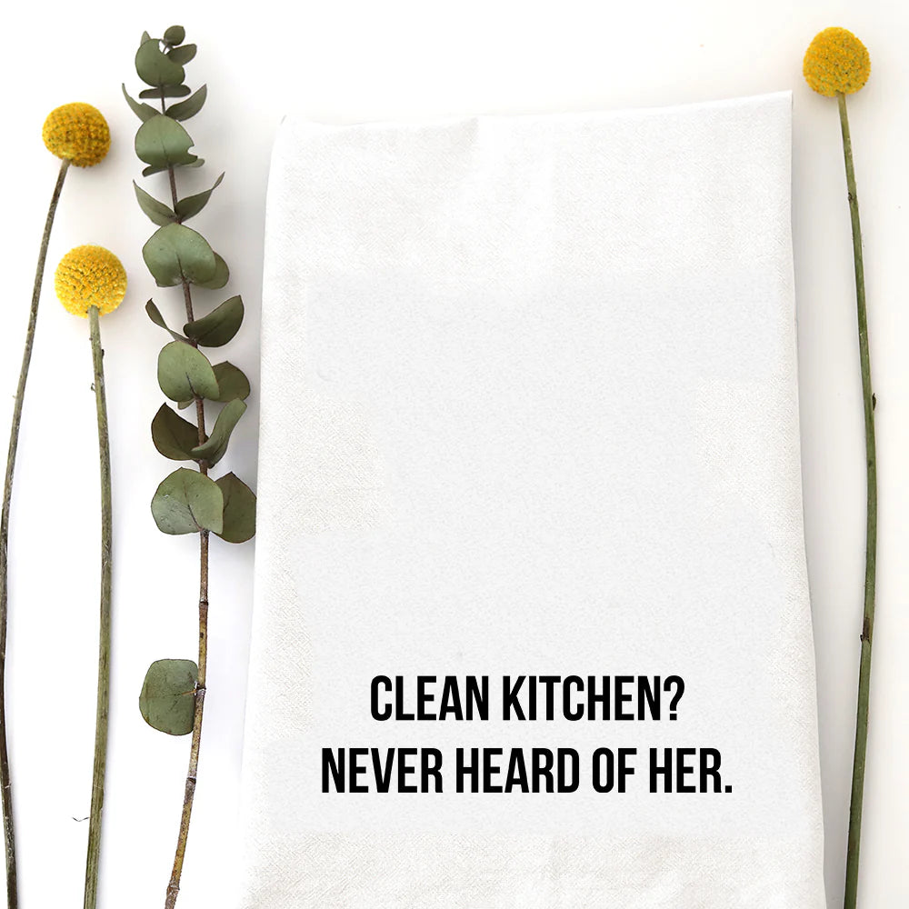 Clean Kitchen Tea Towel - Zinnias Gift Boutique