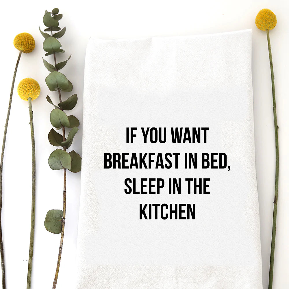 Breakfast In Bed Tea Towel - Zinnias Gift Boutique