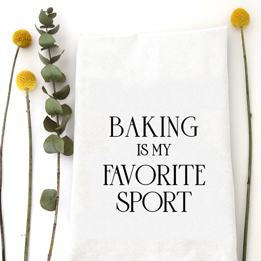Baking Favorite Sport Tea Towel - Zinnias Gift Boutique