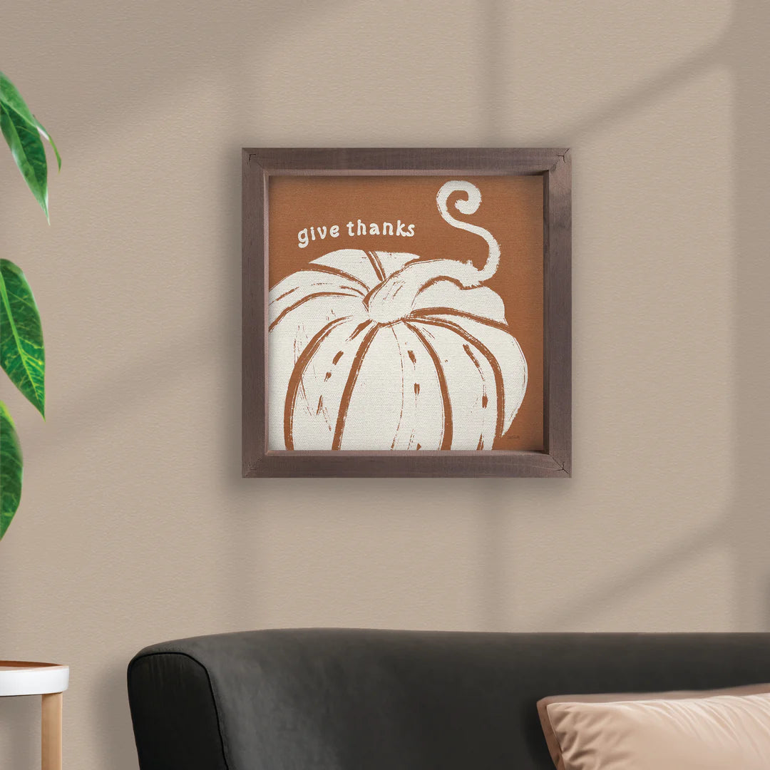 Give Thanks Wall art - Zinnias Gift Boutique