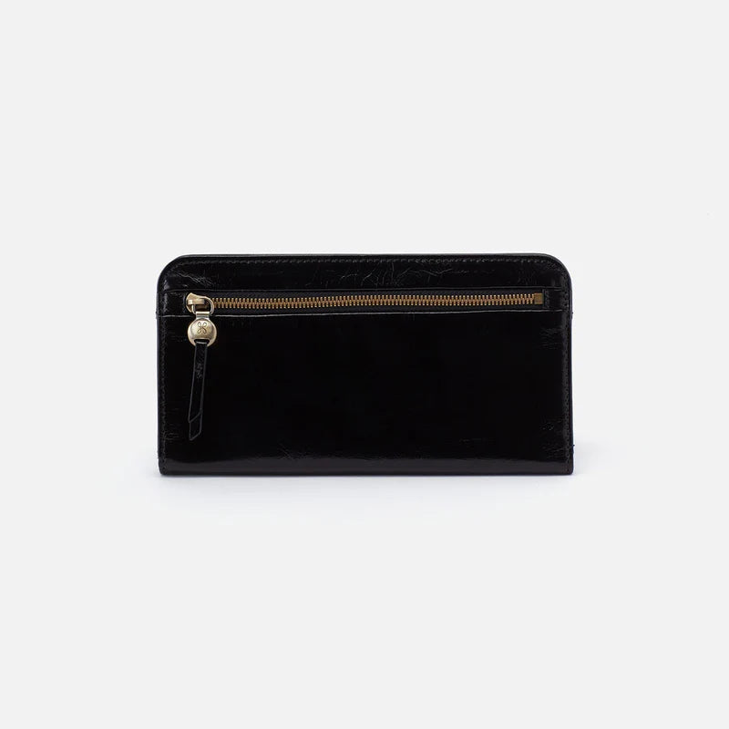 Angle Continental Wallet Black - Zinnias Gift Boutique