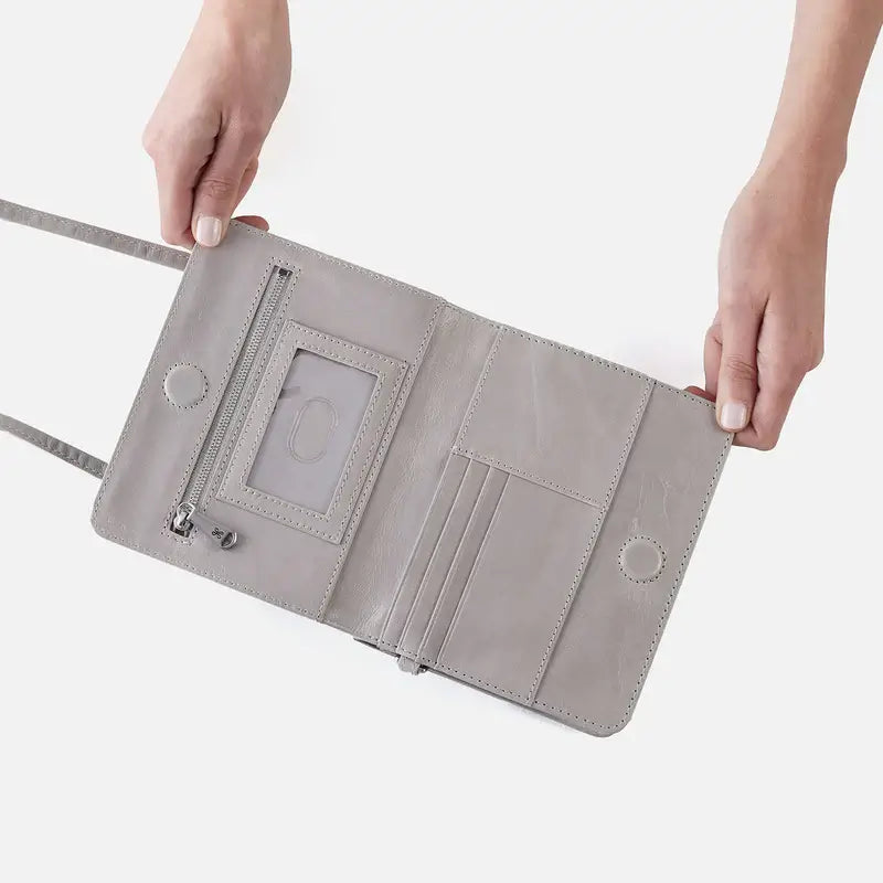 Jill Wallet Crossbody - Light Grey - Zinnias Gift Boutique