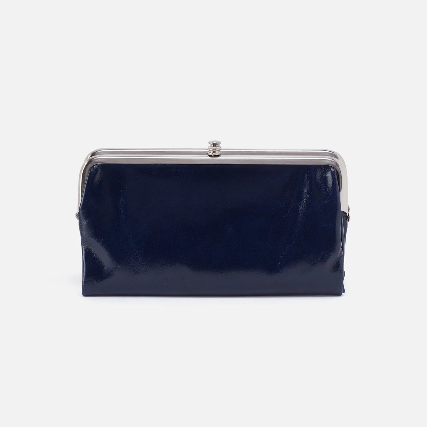 Lauren Clutch-Wallet Nightshade in Polished Leather - Zinnias Gift Boutique