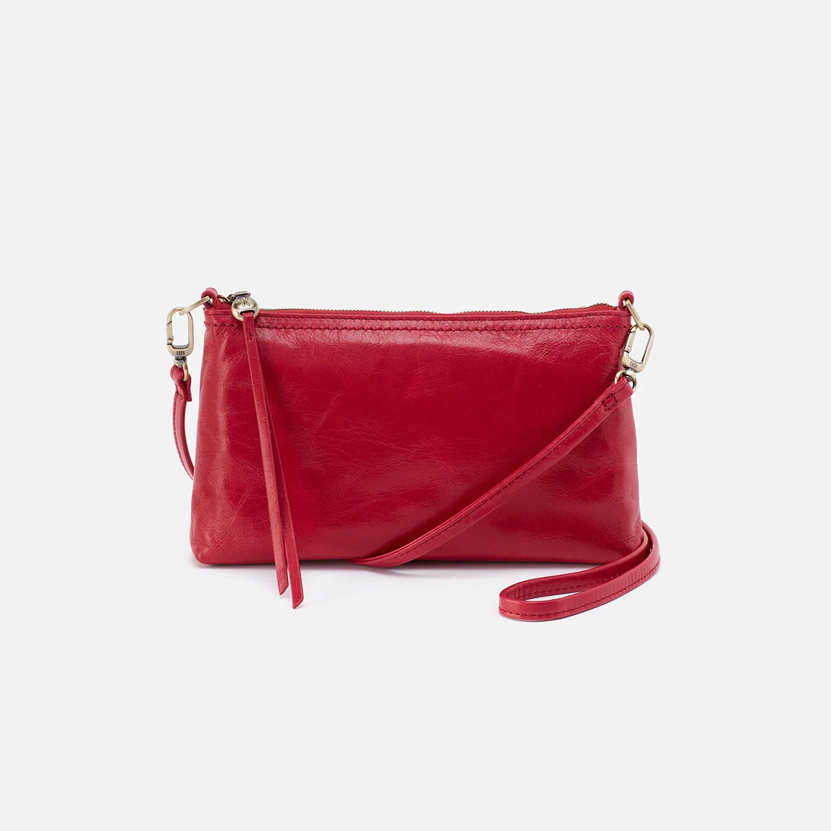 Darcy Crossbody Claret in Polished Leather - Zinnias Gift Boutique