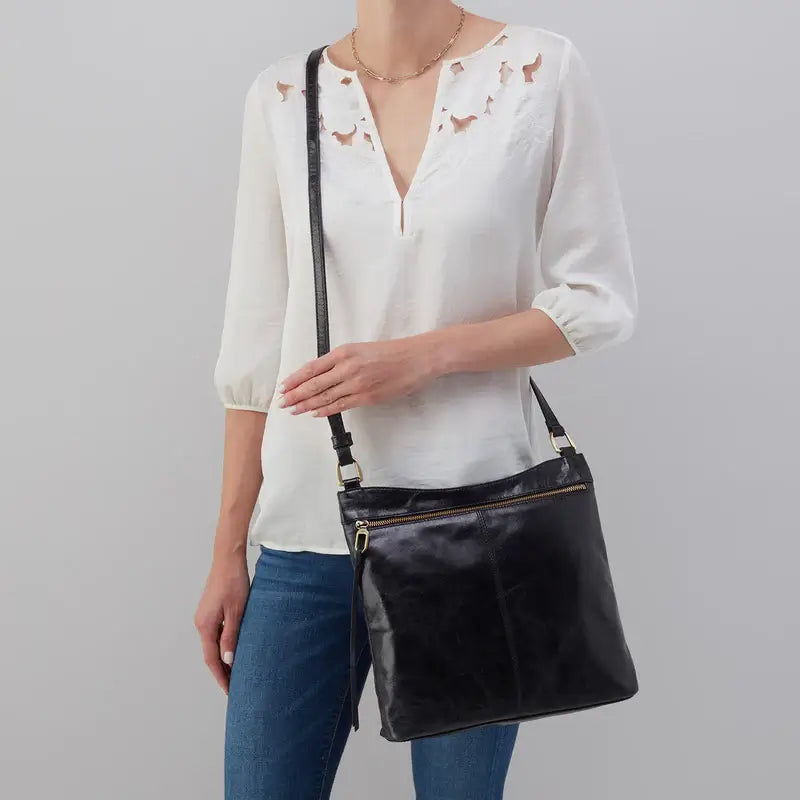 Cambel Large Crossbody in Polished Leather - Zinnias Gift Boutique