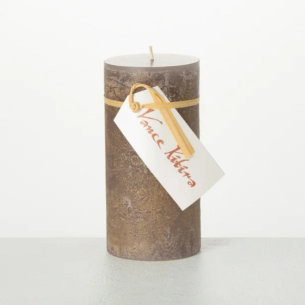Timber Ritz Pillar Candle 6" - Zinnias Gift Boutique