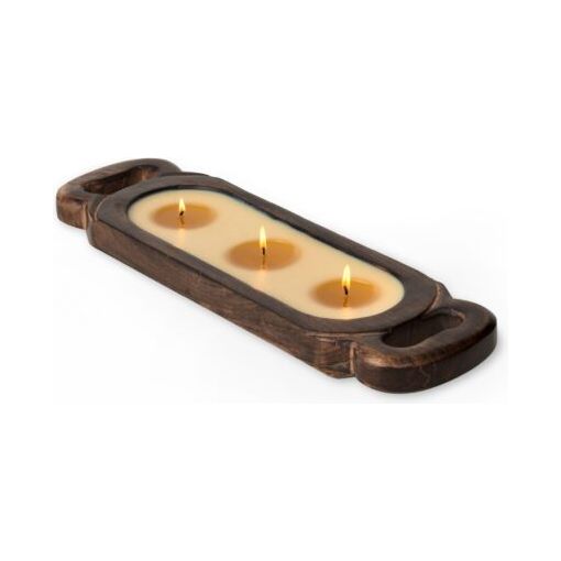 Signature Wood Candle Tray - Medium - Zinnias Gift Boutique